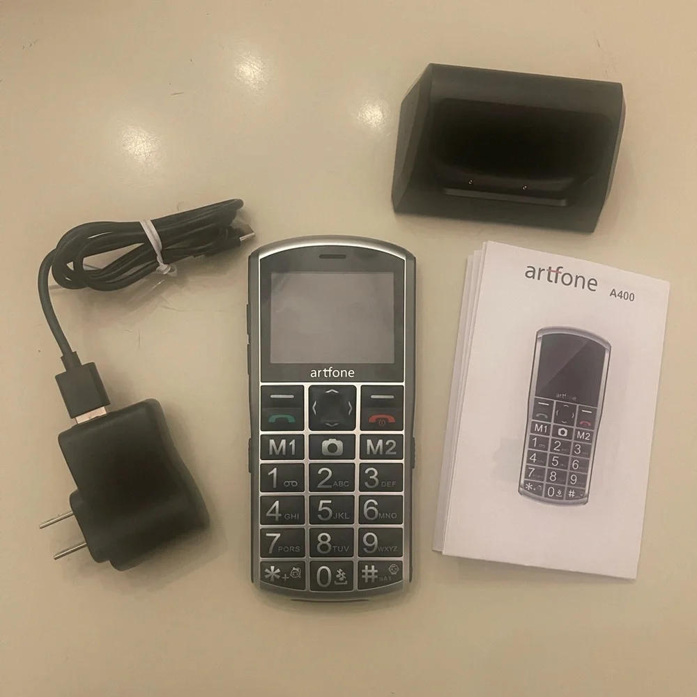 A400 Silver - Big Button Cell Phone for Seniors “SCREEN DO NOT TURN ON “